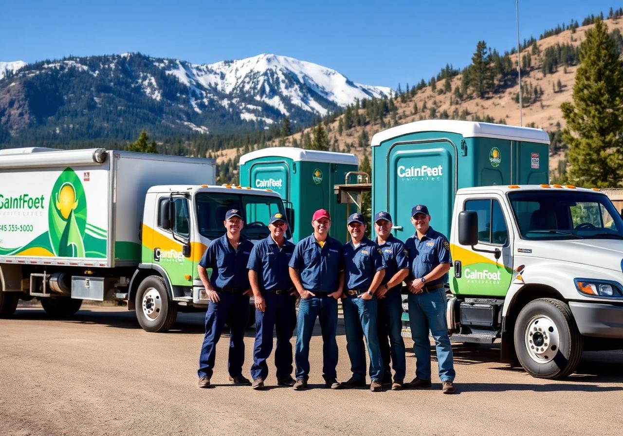 Our portable sanitation team